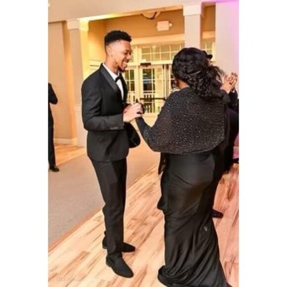 Gzcvba Sheer Chiffon Shawls & Wraps for Evening Dresses Elegant Soft Sparkly - Picture 7 of 9